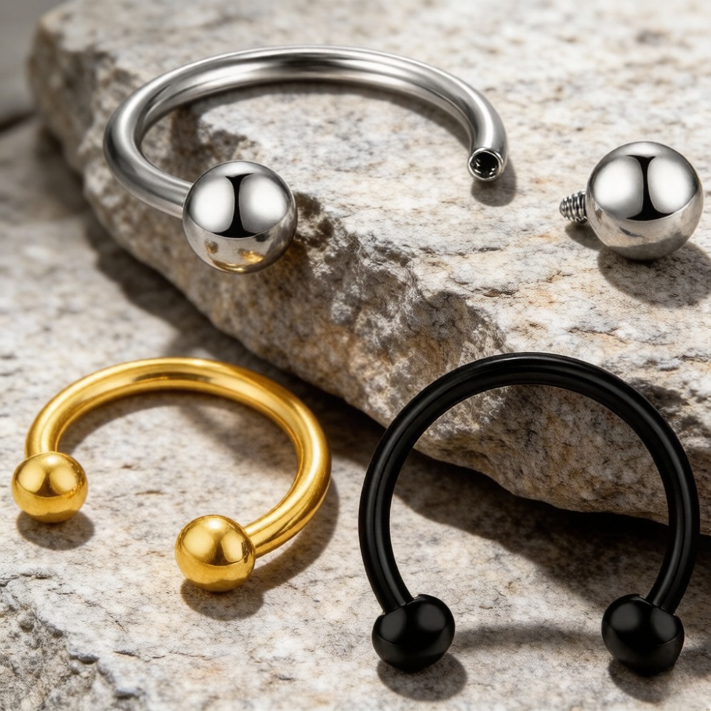 Body Jewelry - Cincin Hidung Palsu Bentuk Tapal Kuda