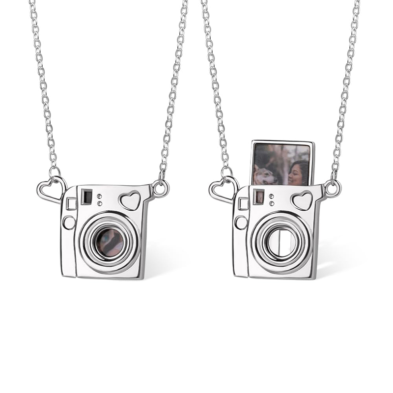 Heart Locket Necklace Photo - Sesuaikan Foto Kalung Hati Kuningan Dengan
