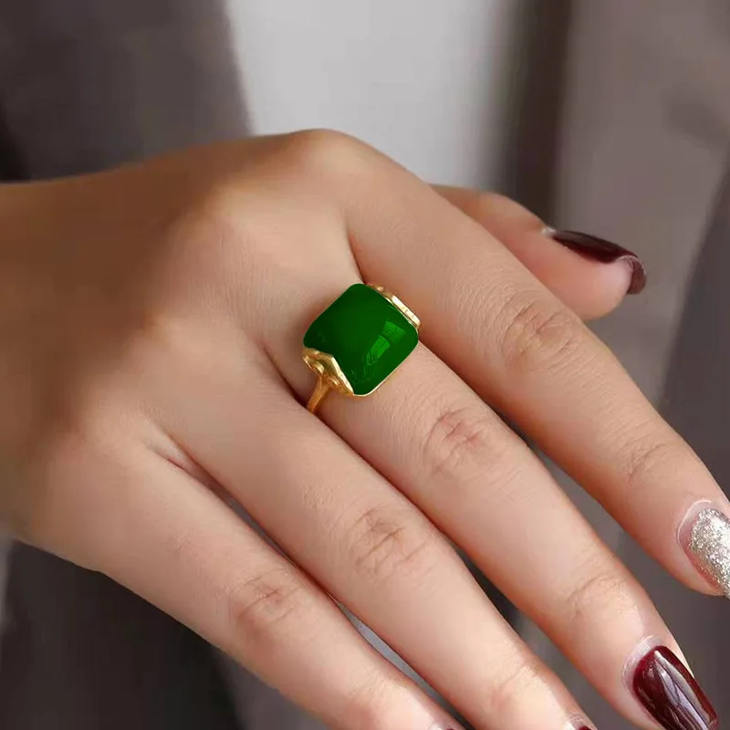 Rings - Cincin Giok Hetian Alami Perhiasan Fashion