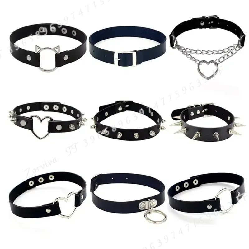 Kalung Choker Gothic Punk Rock - Goth Punk Spike Choker ulasan dan harga