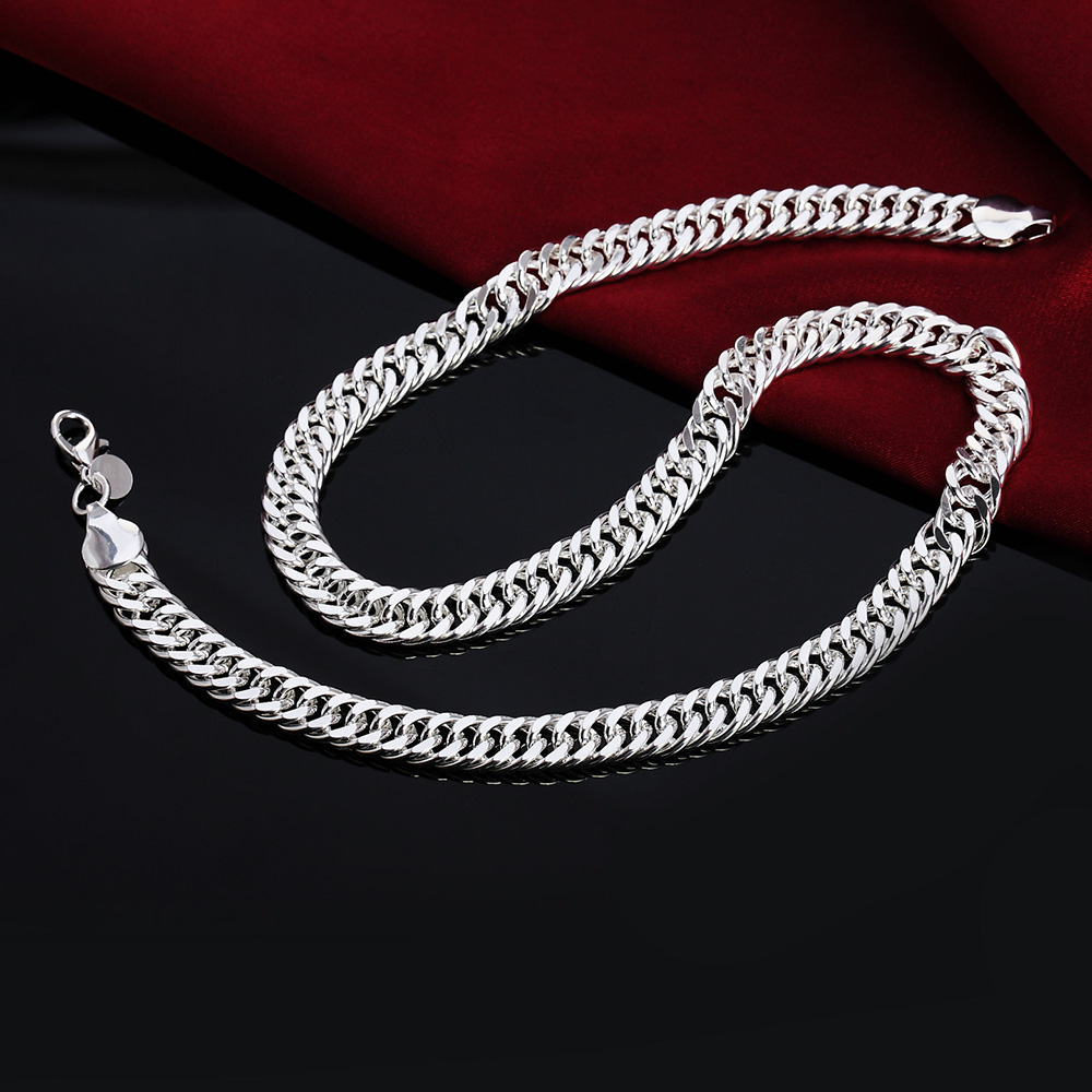 Kalung Cuban Perak Sterling 92 - Cuban Link Chain 12Mm ulasan dan harga