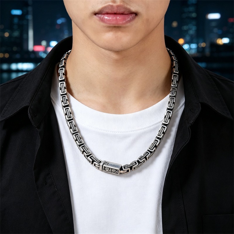 OUYADI Kalung Perak Sterling 9 - 925 Sterling Silver Chain Necklace Men ulasan dan harga