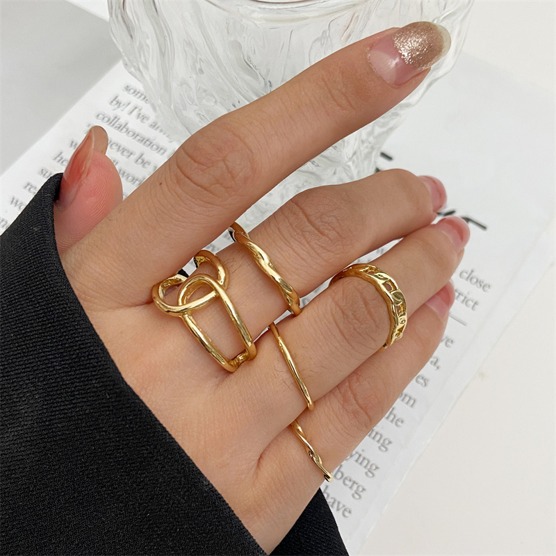 Set Manik Logam Cincin Punk Pe - Vintage Punk Knuckle Rings Set ulasan dan harga