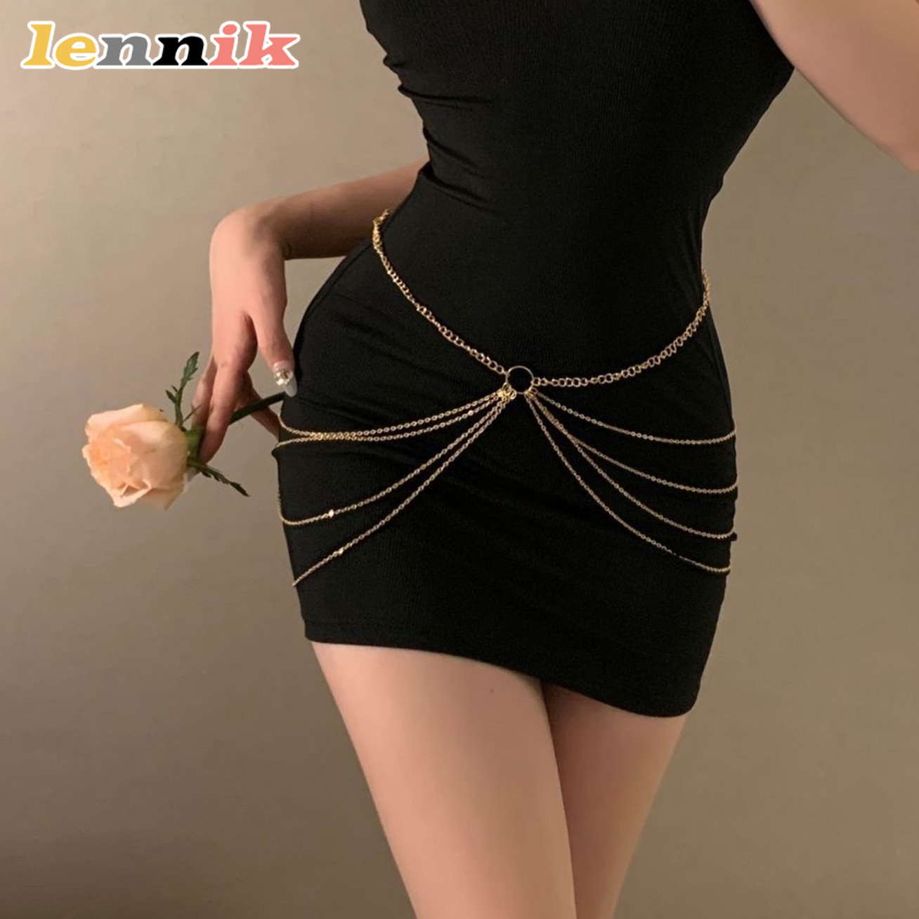 LENNIK Rantai Pinggang Multi-L - Body Jewelry ulasan dan harga