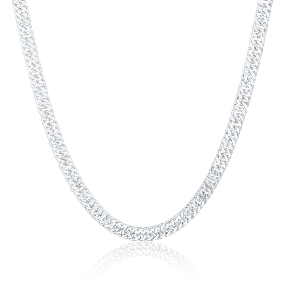Kalung Rantai Samping Perak St - Cuban Link Chain 12Mm ulasan dan harga