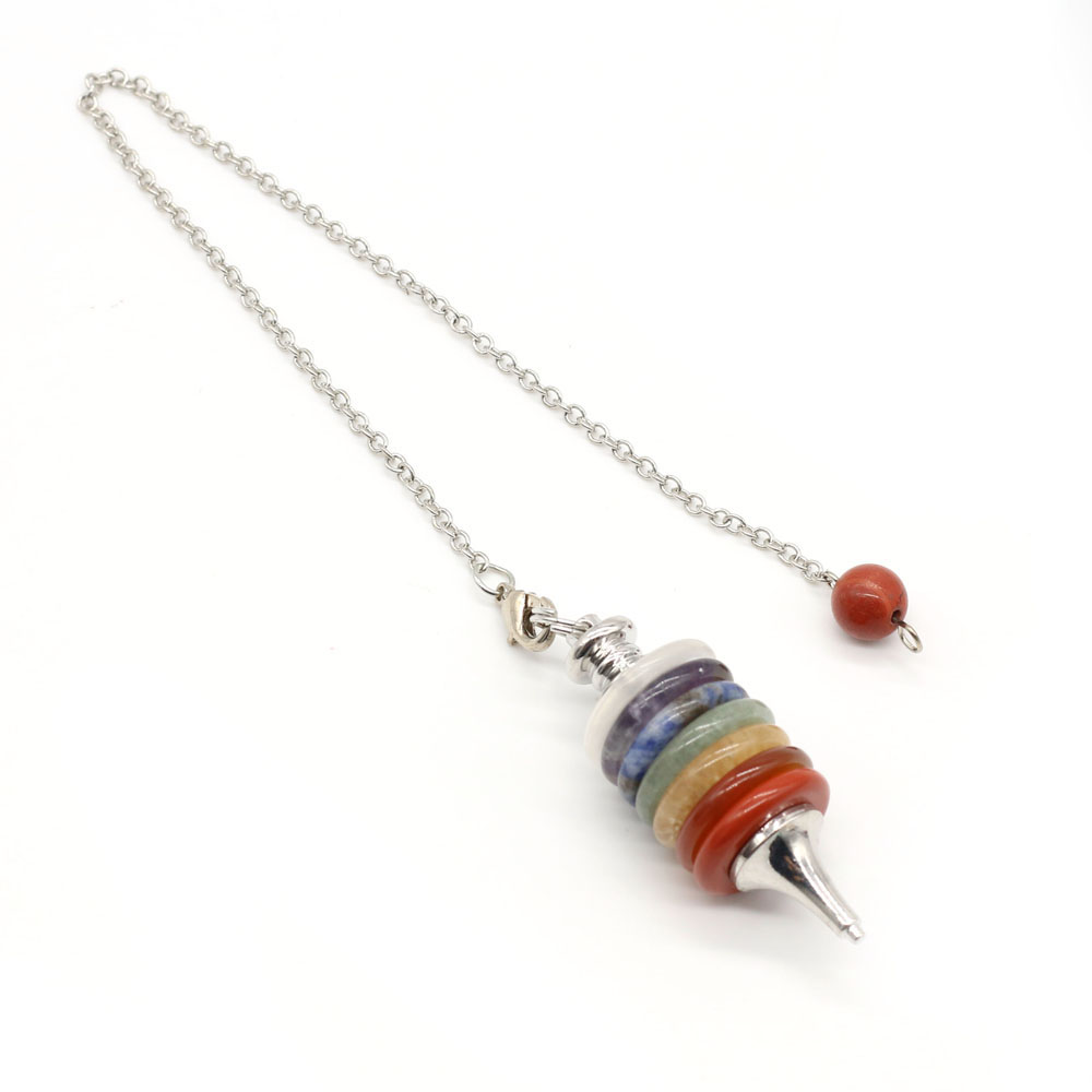Batu Alam Cakra Pendulum Radie - Crystal Pendant Necklace Natural Stone ulasan dan harga