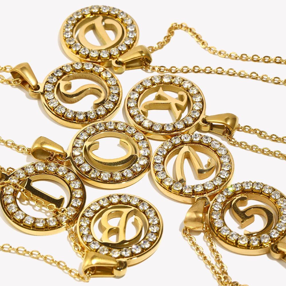 Kalung Huruf Inisial 26 Abjad  - Initial Letter Necklace 18K Gold ulasan dan harga