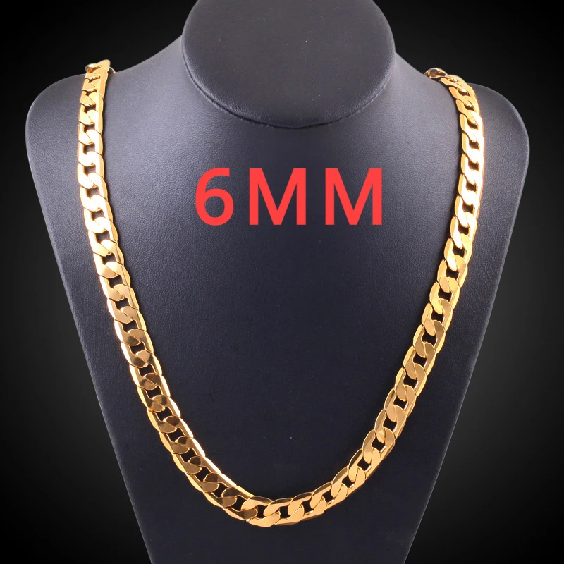 Whosale 925 perak murni 6MM 18 - 925 Sterling Silver Chain Necklace Men ulasan dan harga