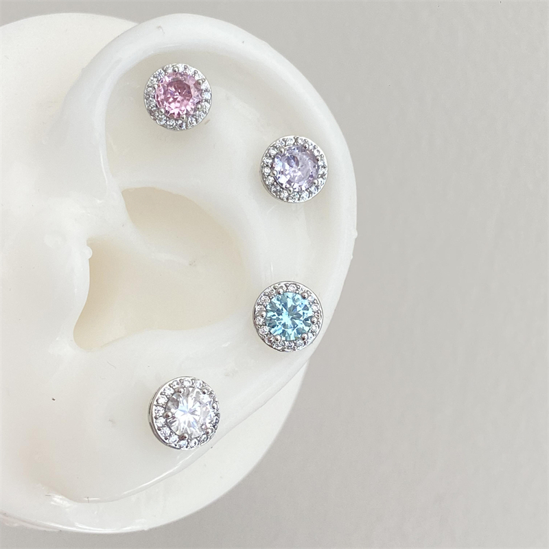 1 buah anting sekrup berlian i - Body Jewelry ulasan dan harga