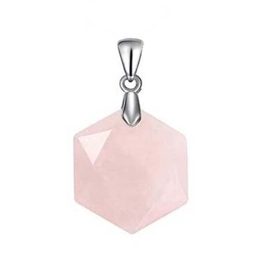 Liontin Batu Heksagram Kristal - Crystal Pendant Necklace Natural Stone ulasan dan harga