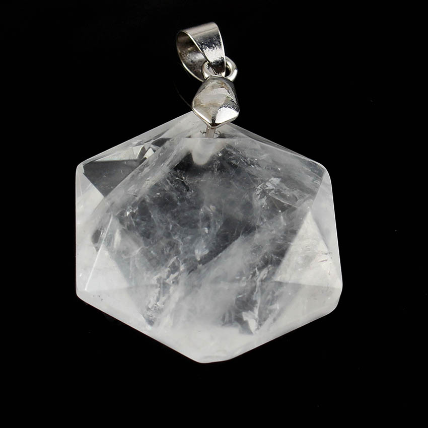 Liontin Batu Heksagram Kristal - Crystal Pendant Necklace Natural Stone ulasan dan harga