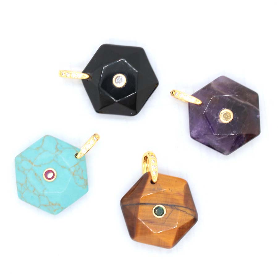 Liontin Batu Kristal Penyembuh - Crystal Pendant Necklace Natural Stone ulasan dan harga
