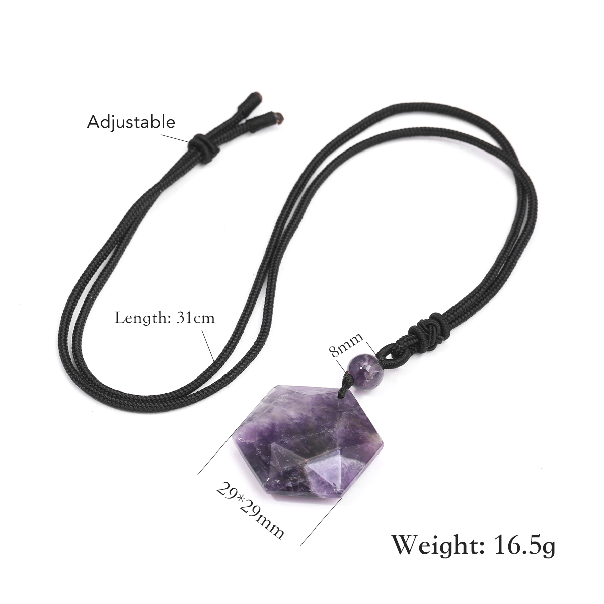 Kalung Liontin Bintang Mata Ha - Crystal Pendant Necklace Natural Stone ulasan dan harga