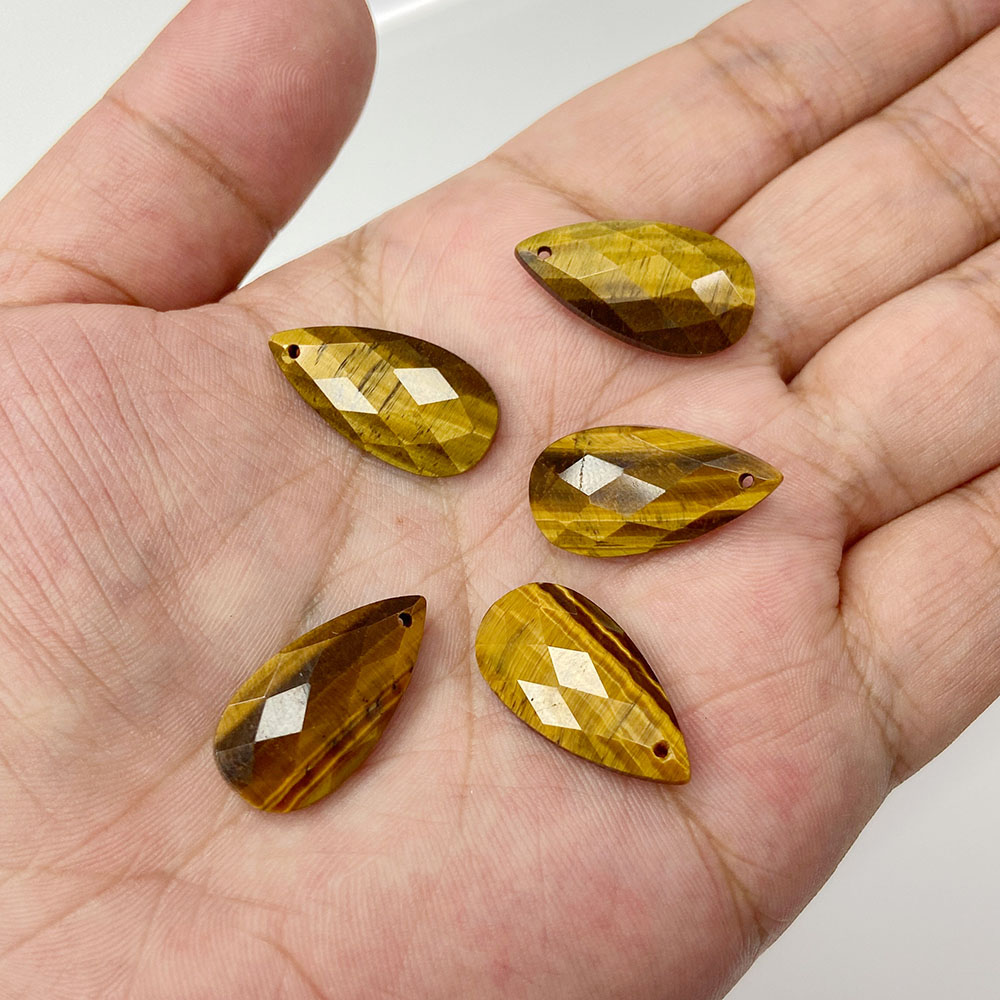 2 buah 13*25mm liontin bentuk  - Crystal Pendant Necklace Natural Stone ulasan dan harga