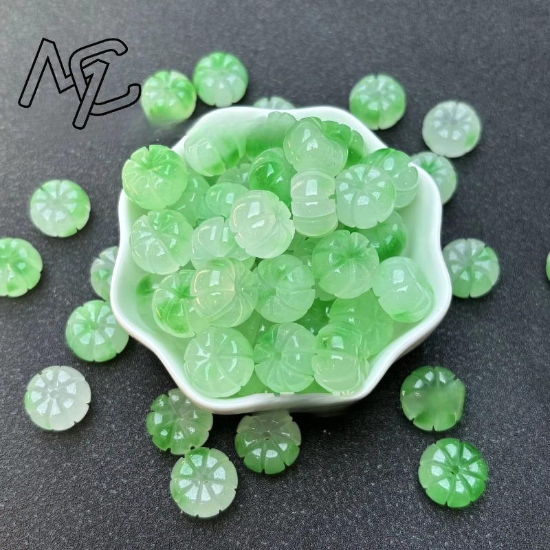 10 Buah Manik-manik Labu Giok  - Earrings ulasan dan harga