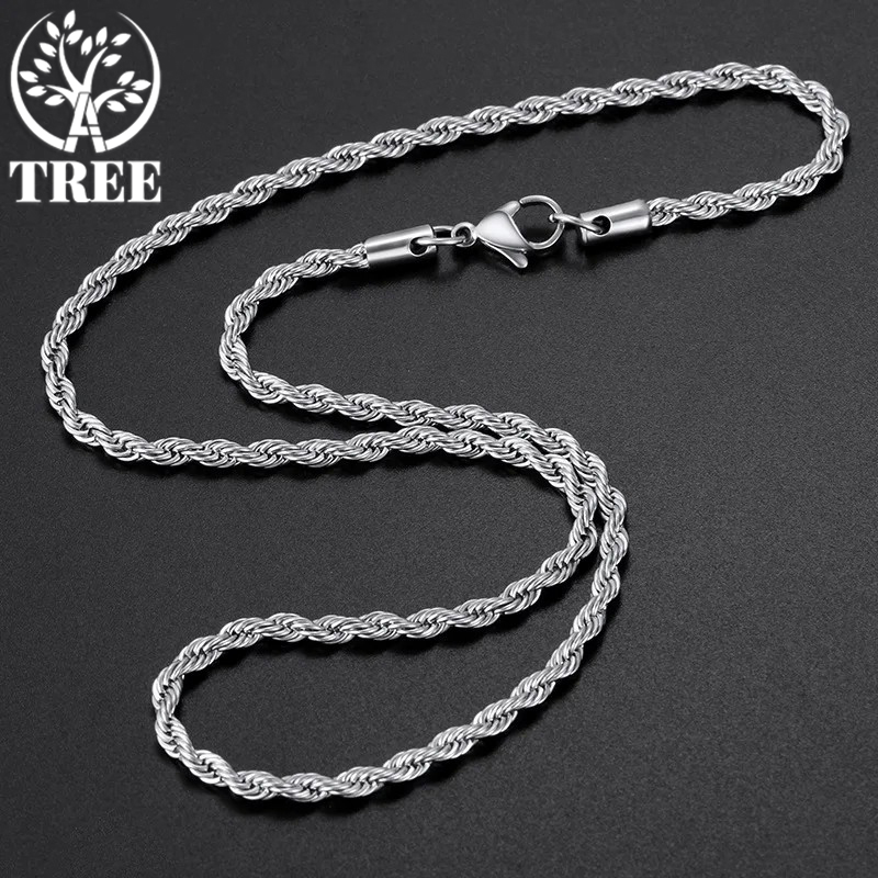 ALITREE Pria Wanita lebar 2/3/ - 925 Sterling Silver Chain Necklace Men ulasan dan harga