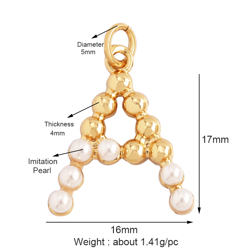 Liontin bandul huruf nama depa - Initial Letter Necklace 18K Gold ulasan dan harga