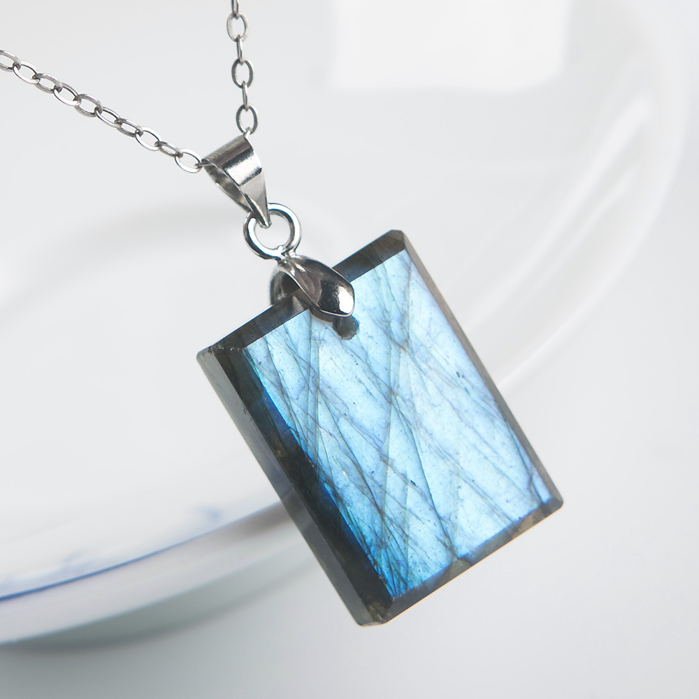 Liontin Kalung Perhiasan Labra - Crystal Pendant Necklace Natural Stone ulasan dan harga