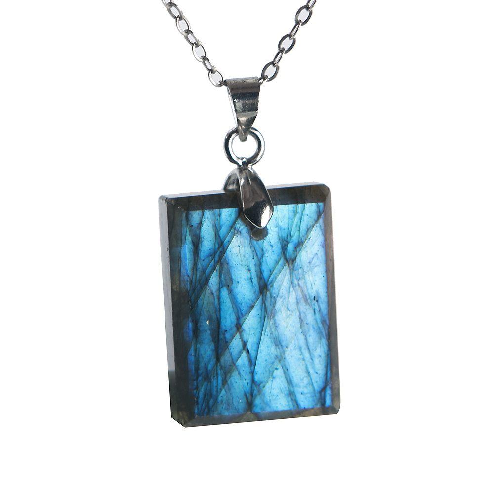 Liontin Kalung Perhiasan Labra - Crystal Pendant Necklace Natural Stone ulasan dan harga
