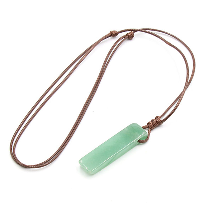 Kalung Liontin Batu Kristal Al - Crystal Pendant Necklace Natural Stone ulasan dan harga