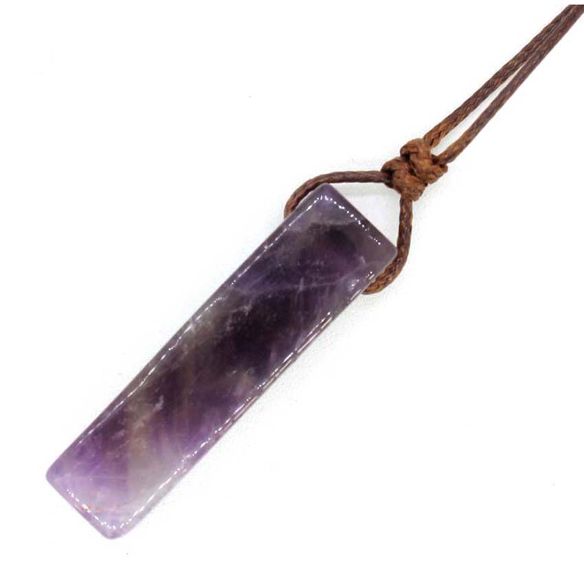 Kalung Liontin Batu Kristal Al - Crystal Pendant Necklace Natural Stone ulasan dan harga