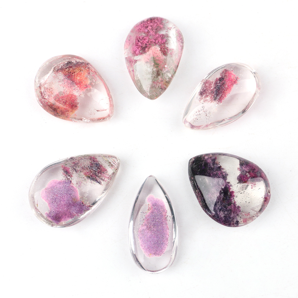Manik Kristal Kuarsa Ungu Phan - Crystal Pendant Necklace Natural Stone ulasan dan harga