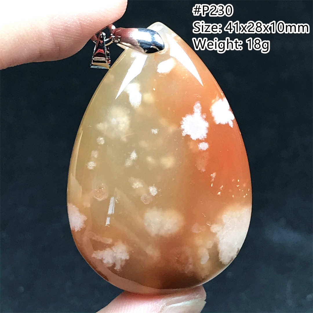 Liontin Kalung Batu Akik Ceri  - Crystal Pendant Necklace Natural Stone ulasan dan harga