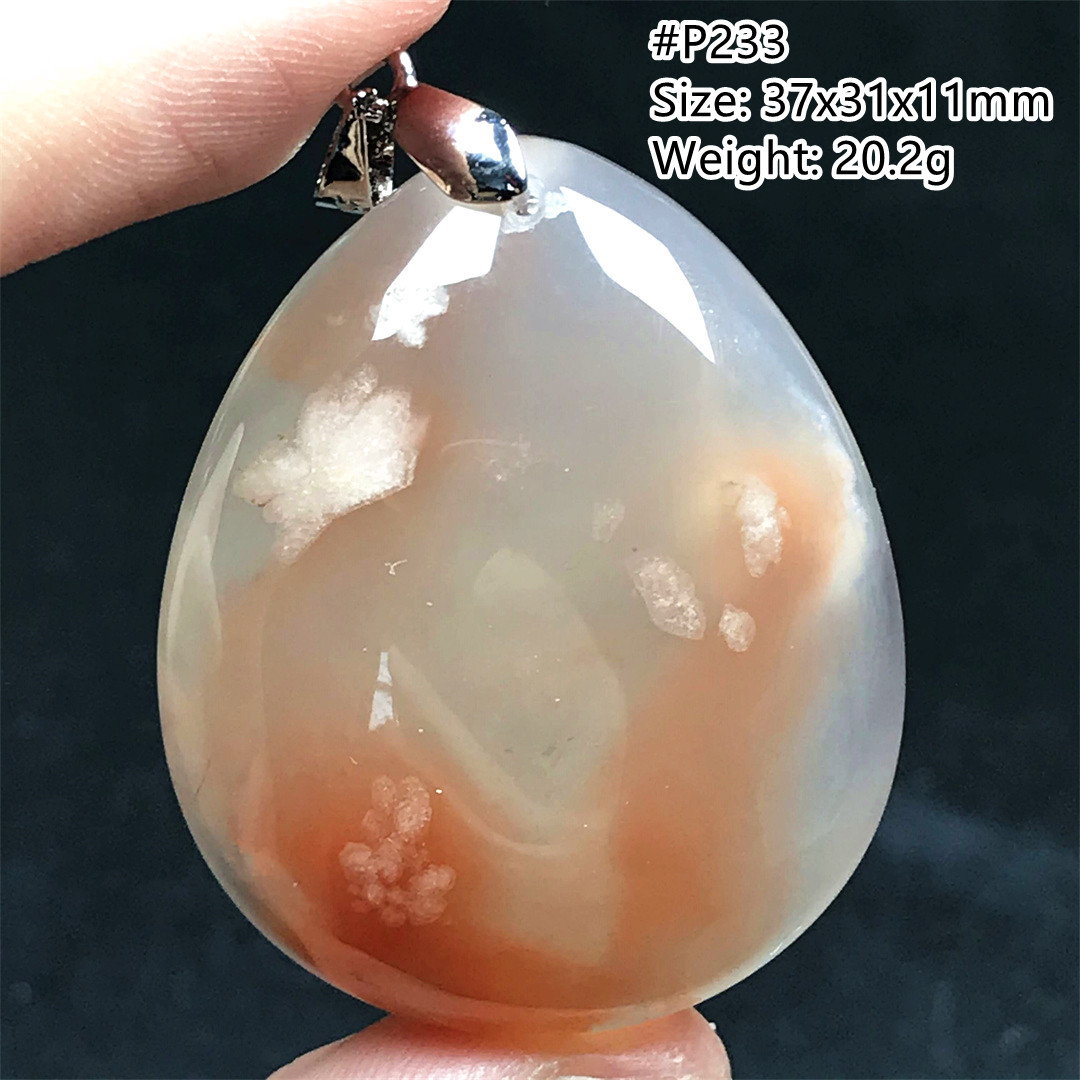 Liontin Kalung Batu Akik Ceri  - Crystal Pendant Necklace Natural Stone ulasan dan harga