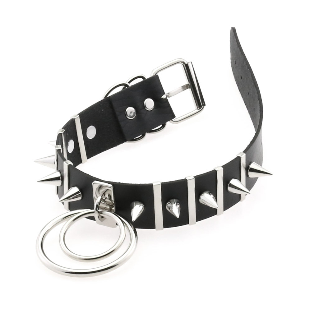 Choker Paku Besar Kalung Punk  - Goth Punk Spike Choker ulasan dan harga