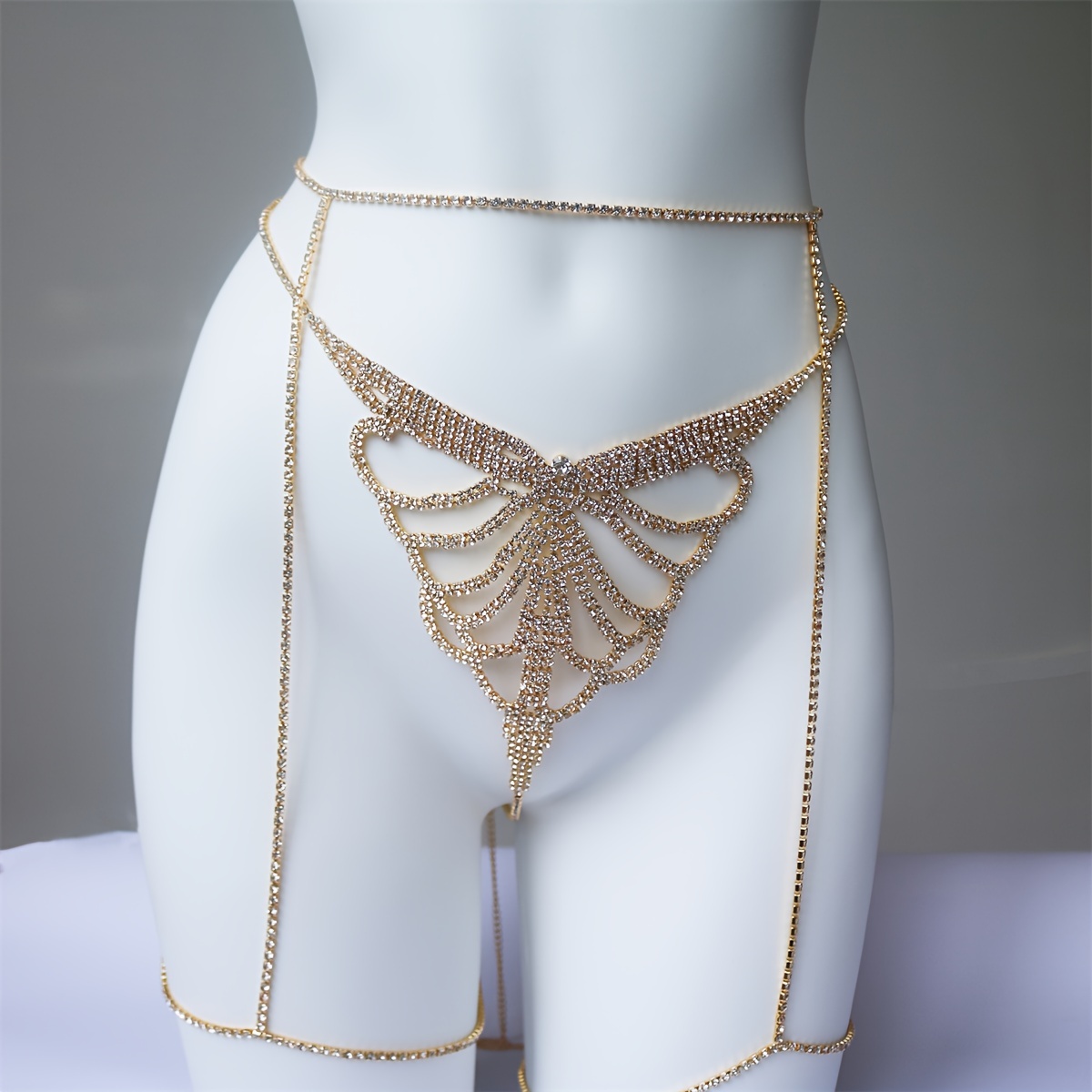 Rantai pinggang berkilau berli - Body Jewelry ulasan dan harga
