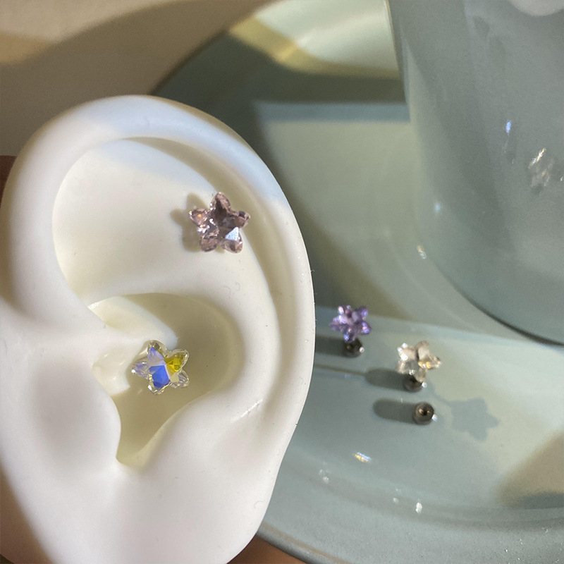 1 buah anting-anting tindik ke - Body Jewelry ulasan dan harga