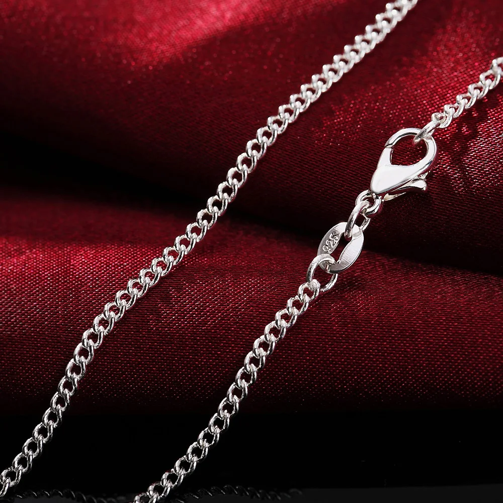 Kalung Perak Murni 925 16/18/2 - 925 Sterling Silver Chain Necklace Men ulasan dan harga